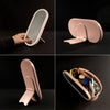 Portable LED Makeup Organizer Case with Adjustable and USB Rechargeable Mirror